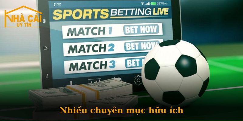 Các chuyên mục chính tại Nhà cái số